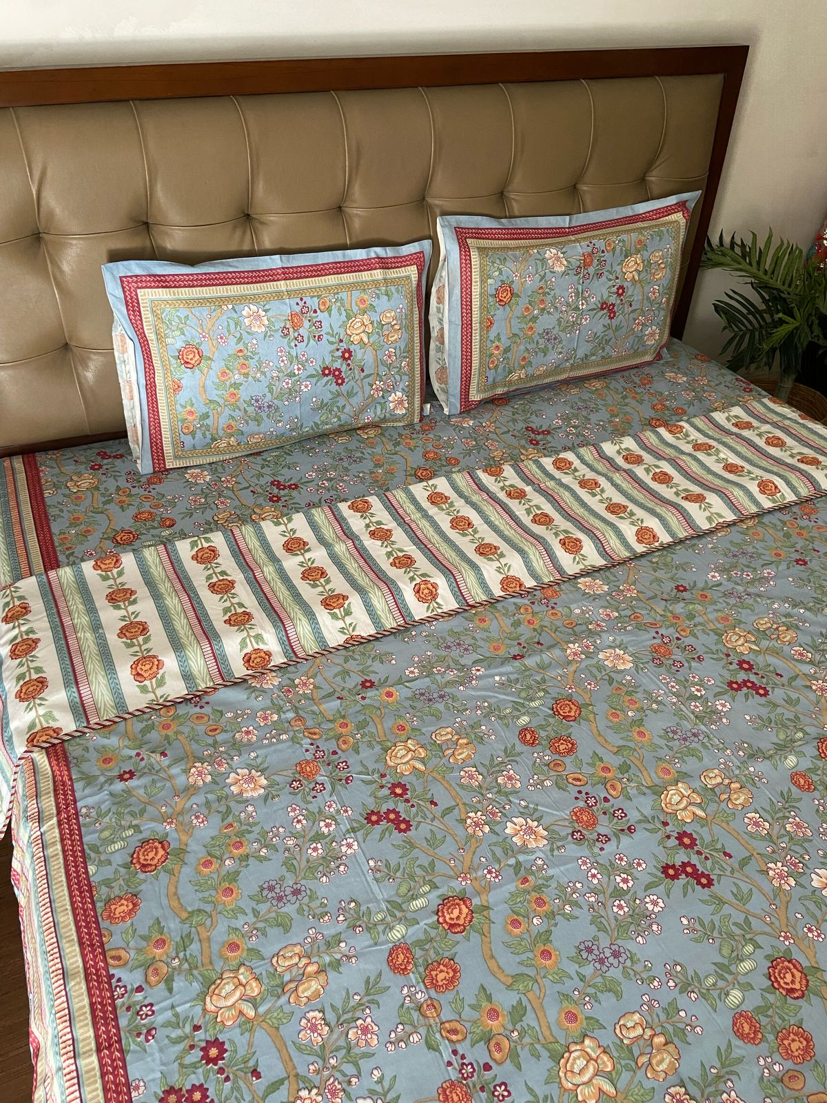Double Bed Dohar With Matching Bedsheet