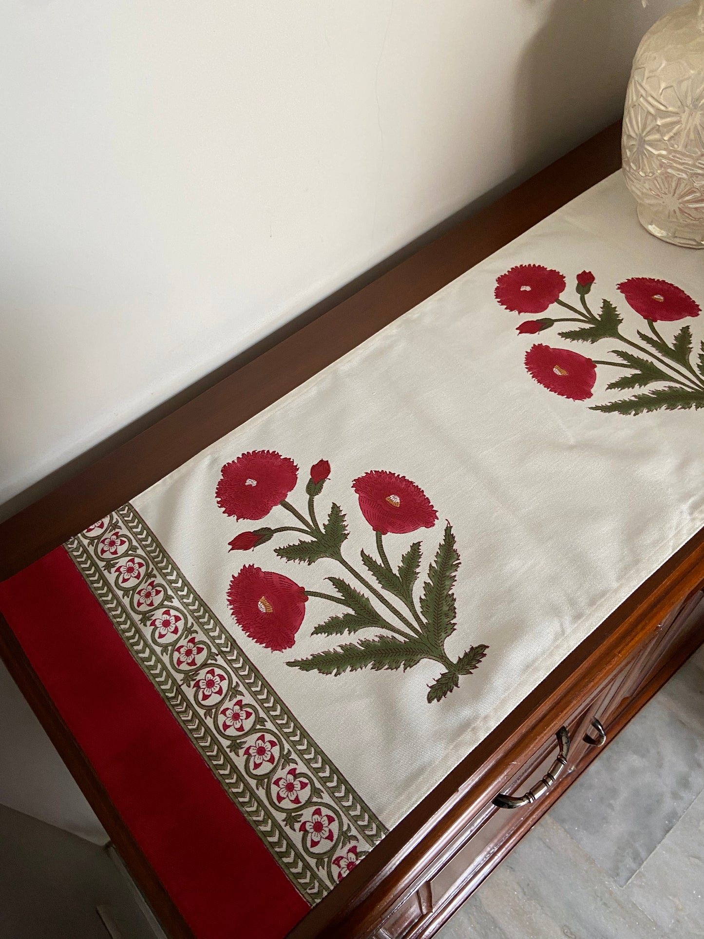 Laal Baagecha Table Runner