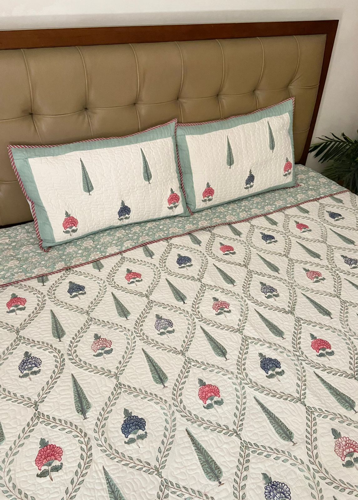 Super King Size Quilted Bedcover