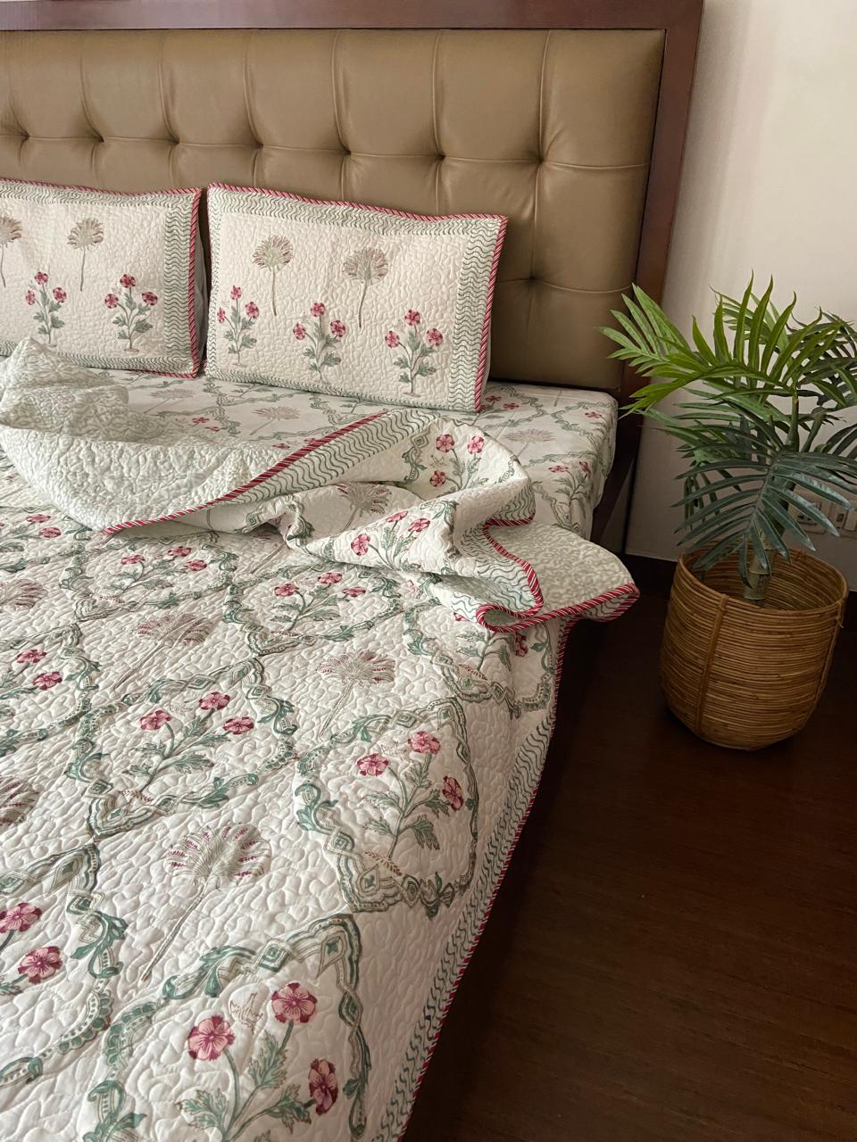 Super King Size Quilted Bedcover