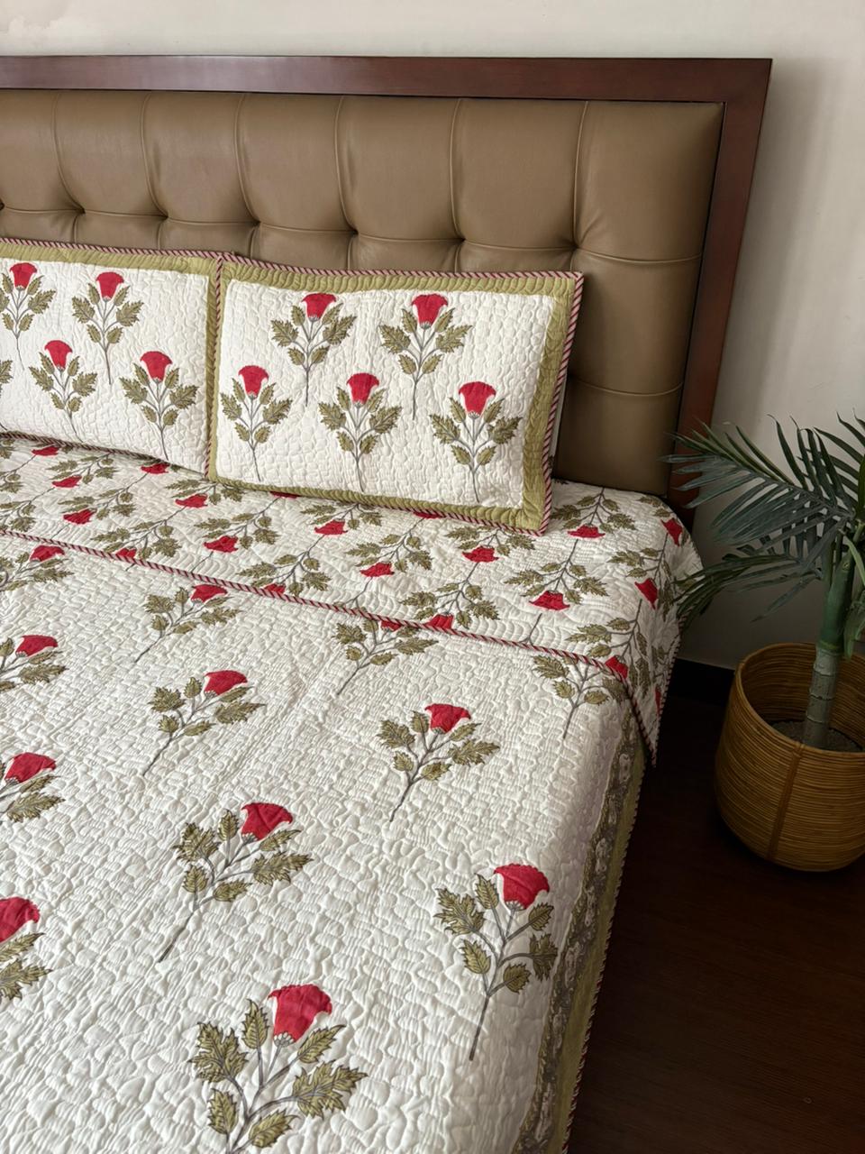 King Size Quilted Bedcover