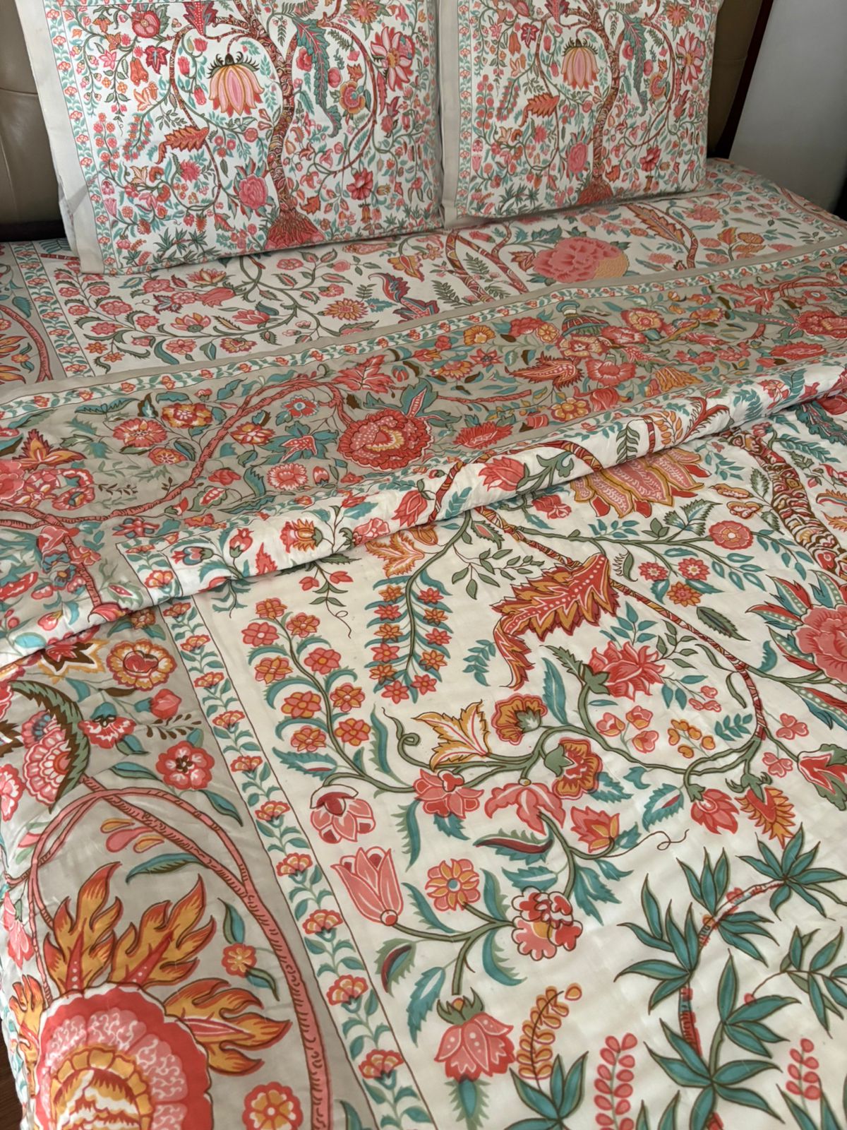 Double Bed Quilts With Matching Bedsheet