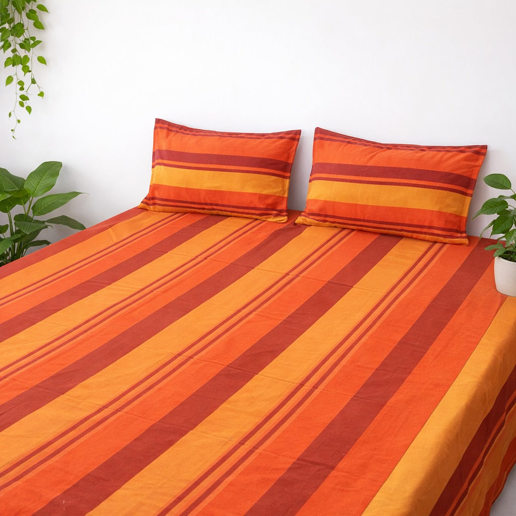 Handbloom Bedsheets With Pillow Cases
