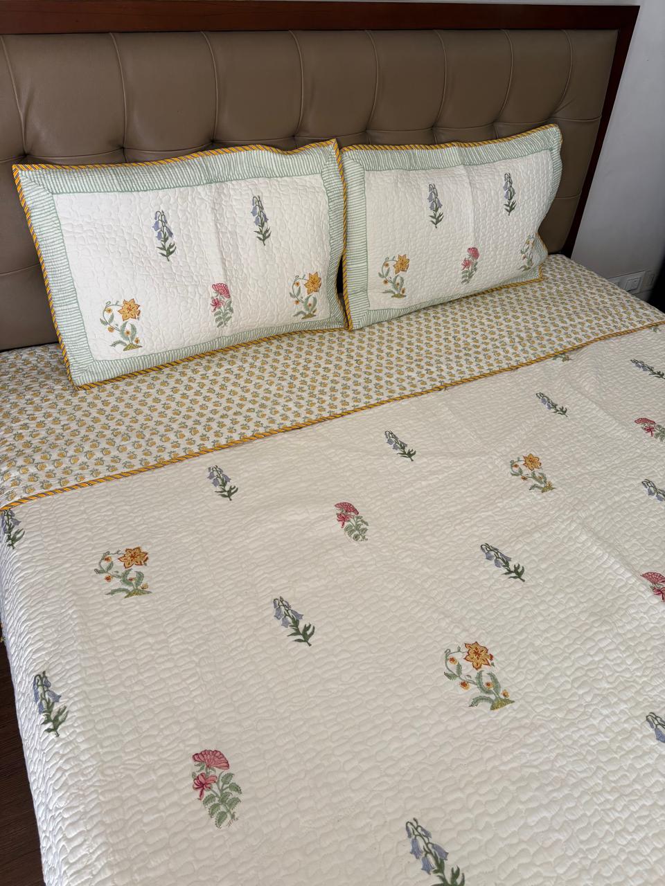 Super King Size Quilted Bedcover