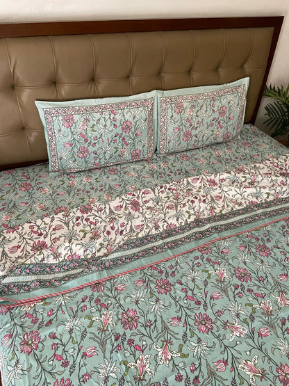 Double Bed Dohar With Matching Bedsheet