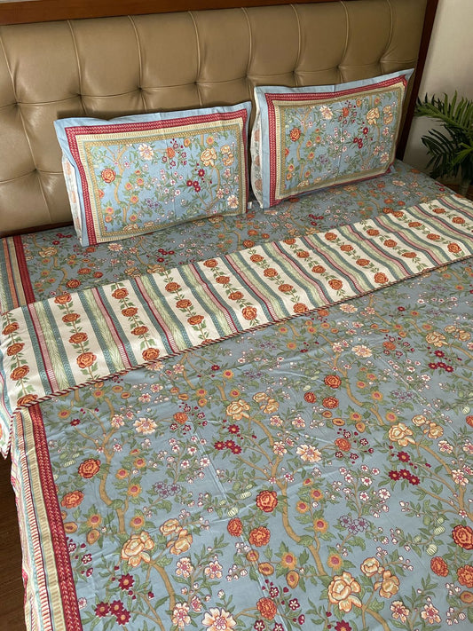 Double Bed Dohar With Matching Bedsheet