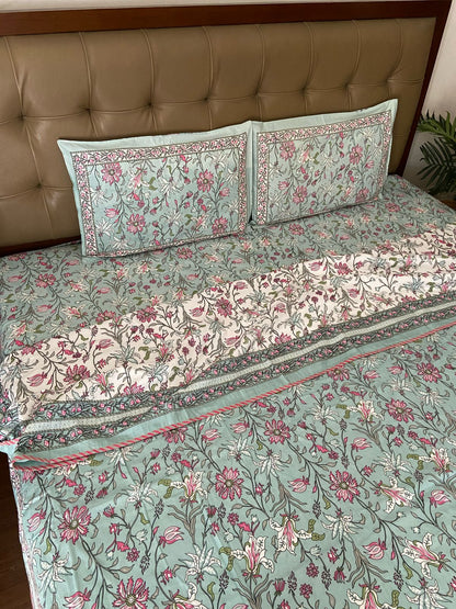 Double Bed Dohar With Matching Bedsheet
