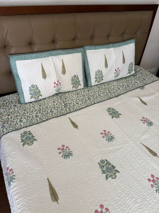 Super King Size Quilted Bedcover