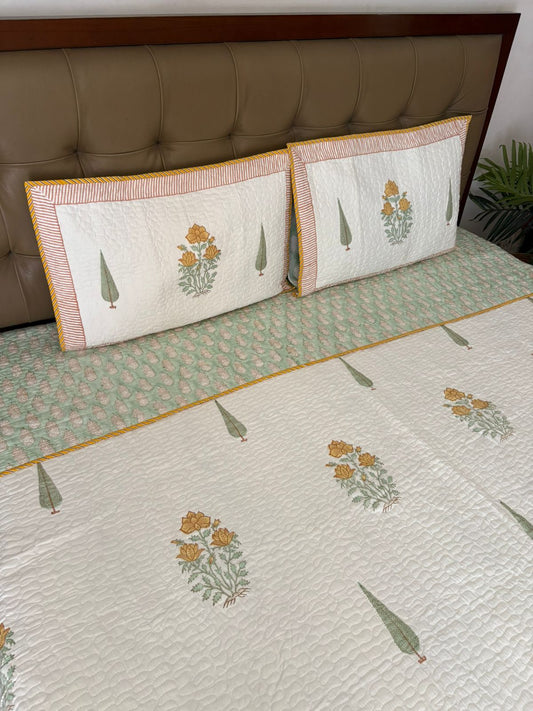King Size Quilted Bedcover