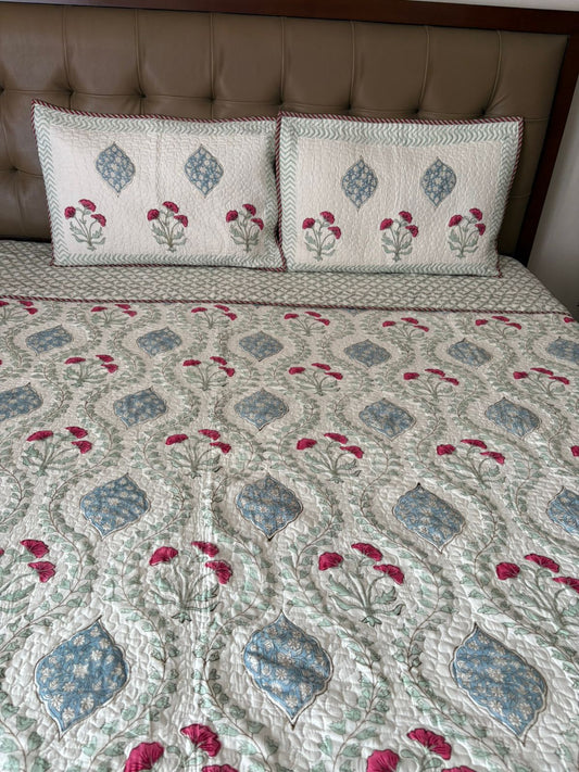 King Size Quilted Bedcover