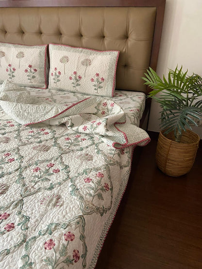 Super King Size Quilted Bedcover