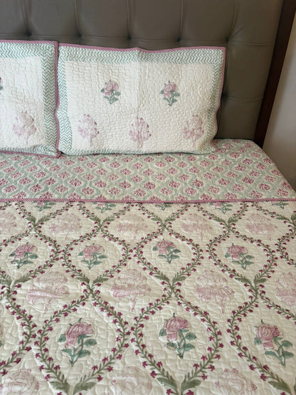 King Size Quilted Bedcover