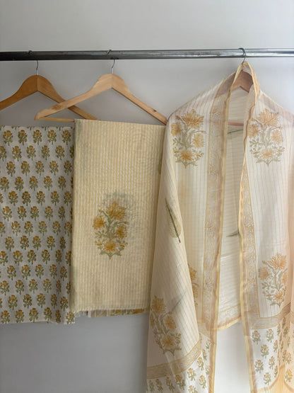 Unstitched Chanderi Suit