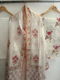 Unstitched Chanderi Suit