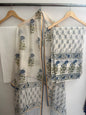 Unstitched Chanderi Suit