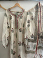 Semistitched Chanderi Suit