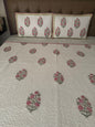Handblock Quilted Bedcover