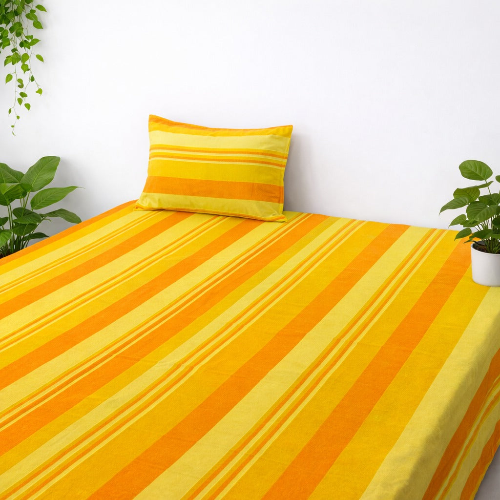 Handbloom Bedsheets With Pillow Cases