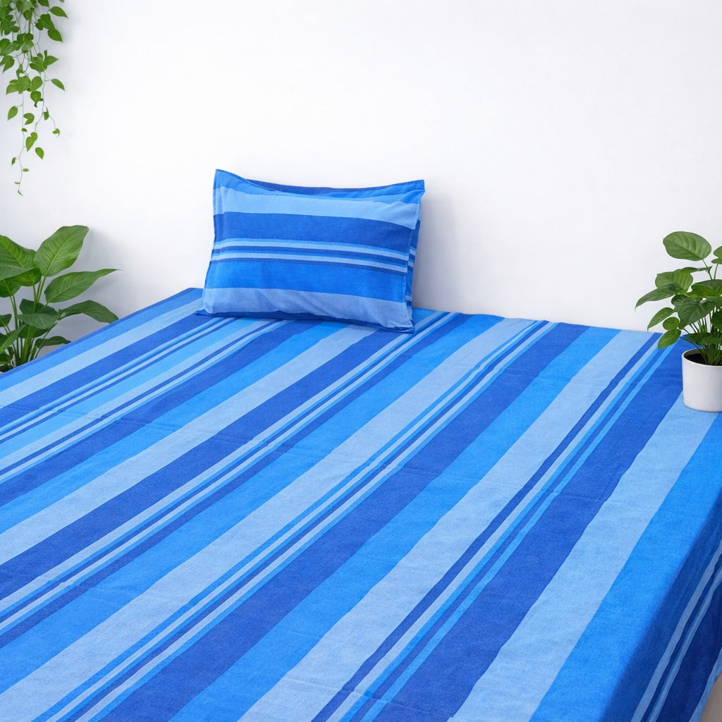Handbloom Bedsheets With Pillow Cases