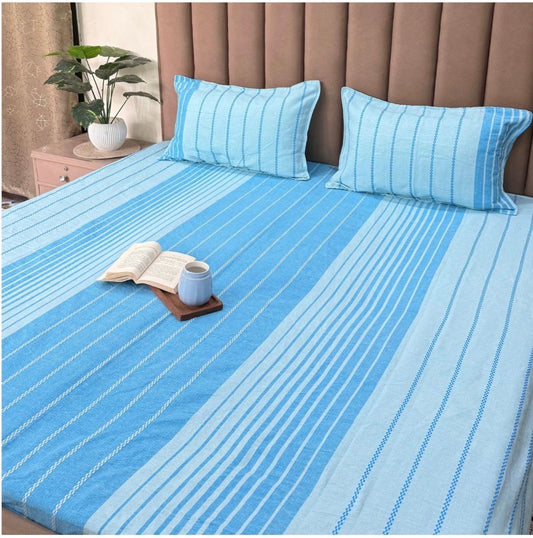 Handbloom Bedsheets With Pillow Cases