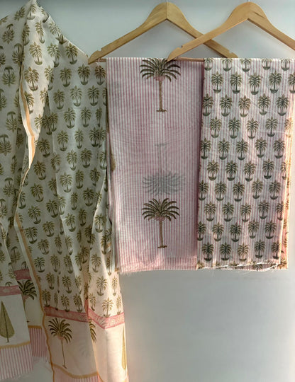 Unstitched Chanderi Suit