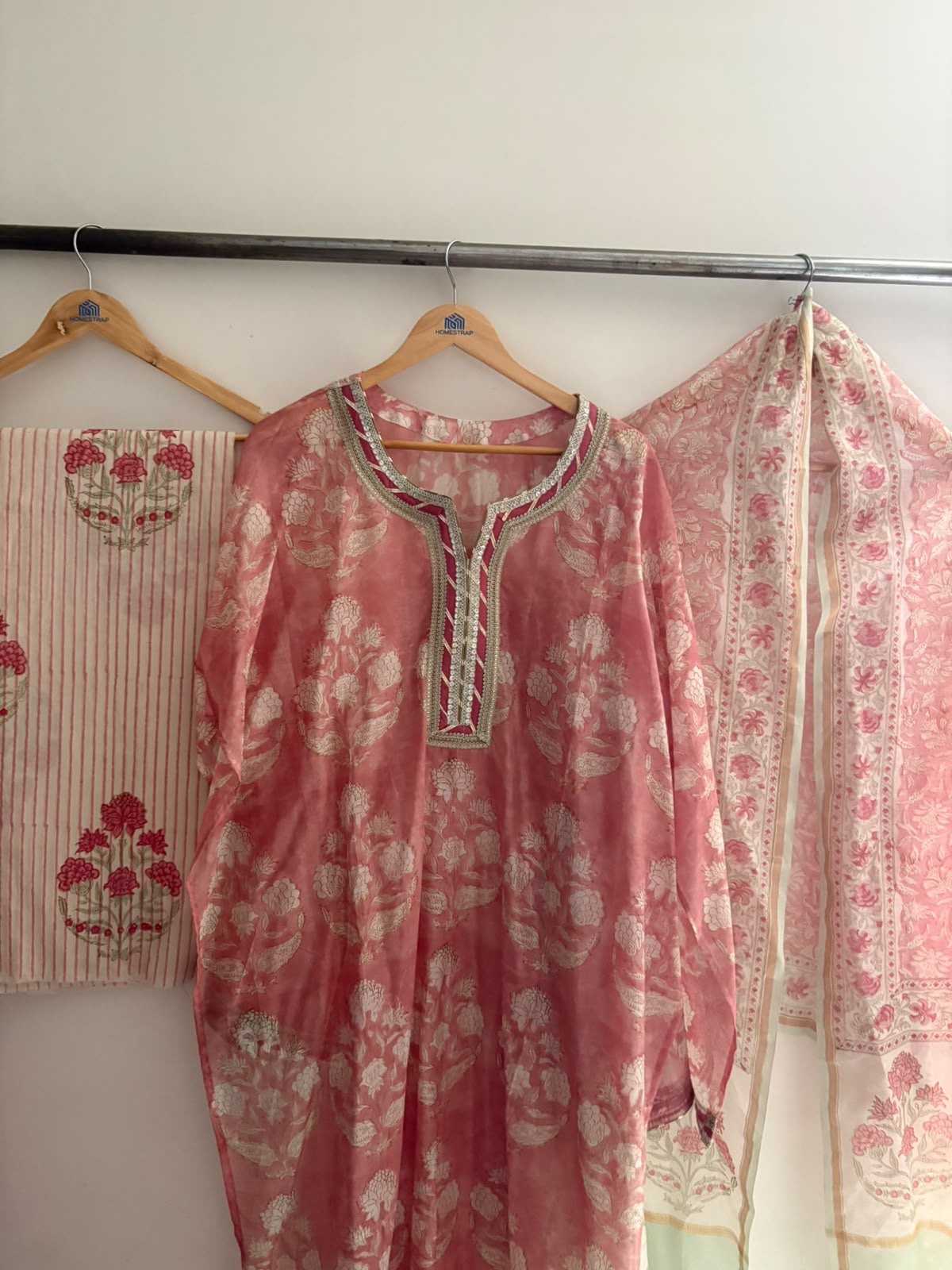 Semistitched Chanderi Suit
