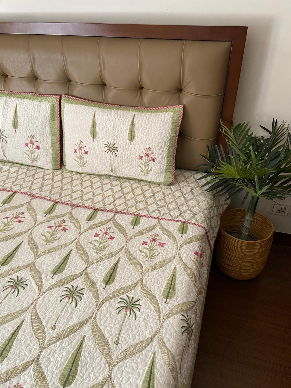 King Size Quilted Bedcover