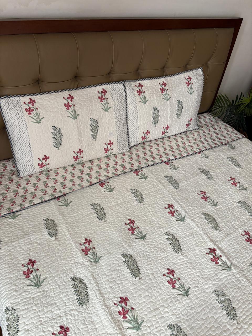 King Size Quilted Bedcover