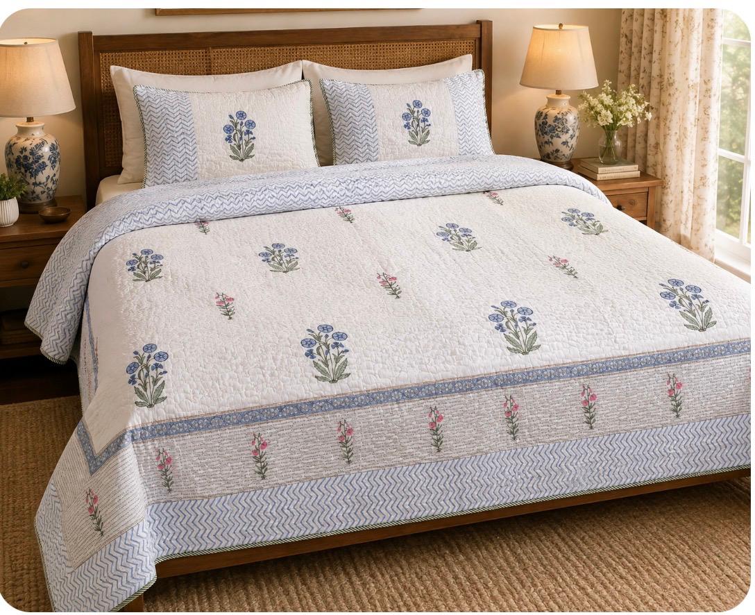 King Size Quilted Bedcover