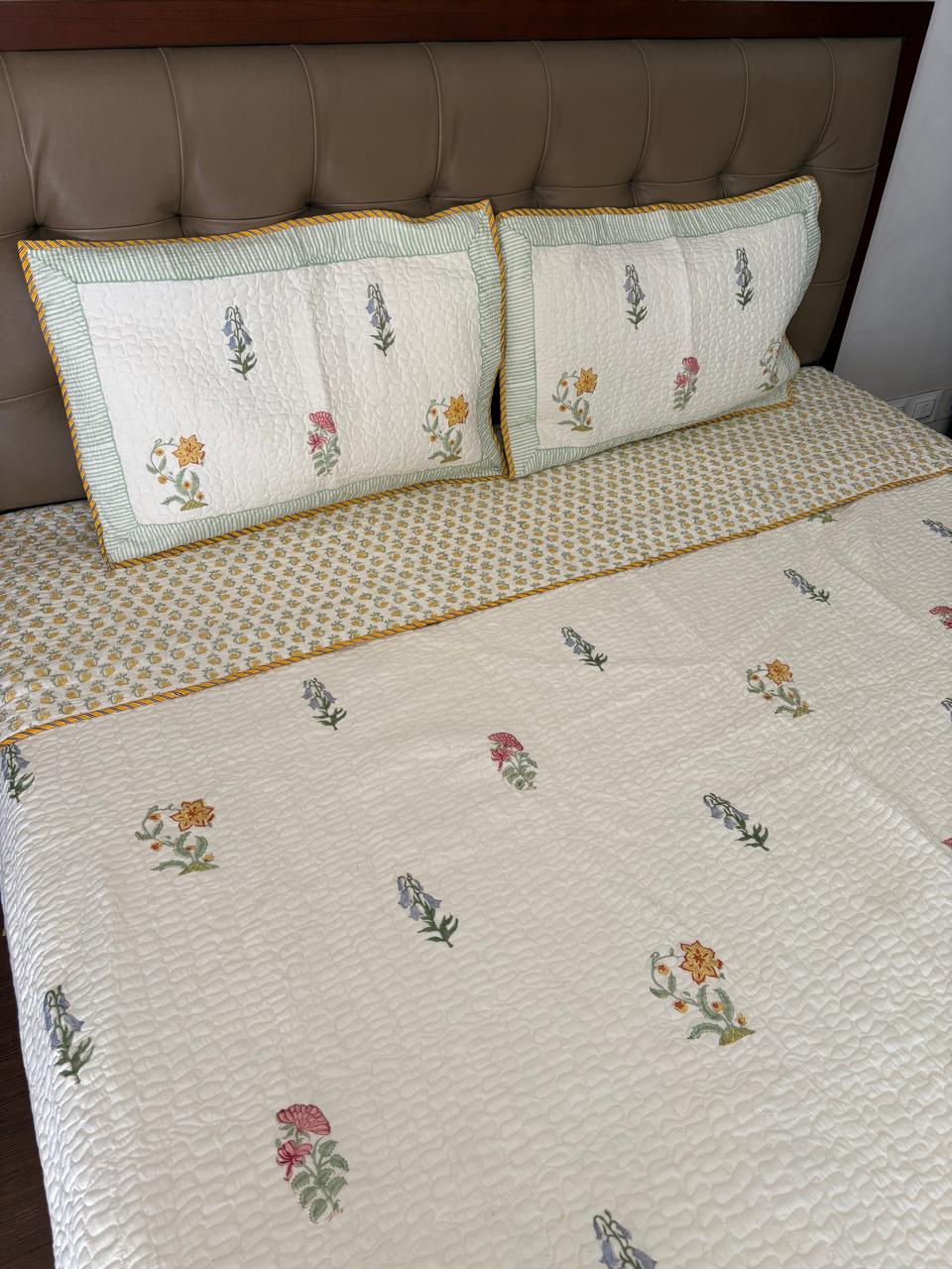 Super King Size Quilted Bedcover