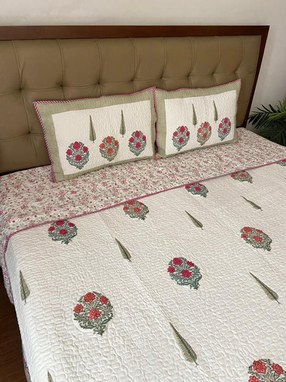 Super King Size Quilted Bedcover