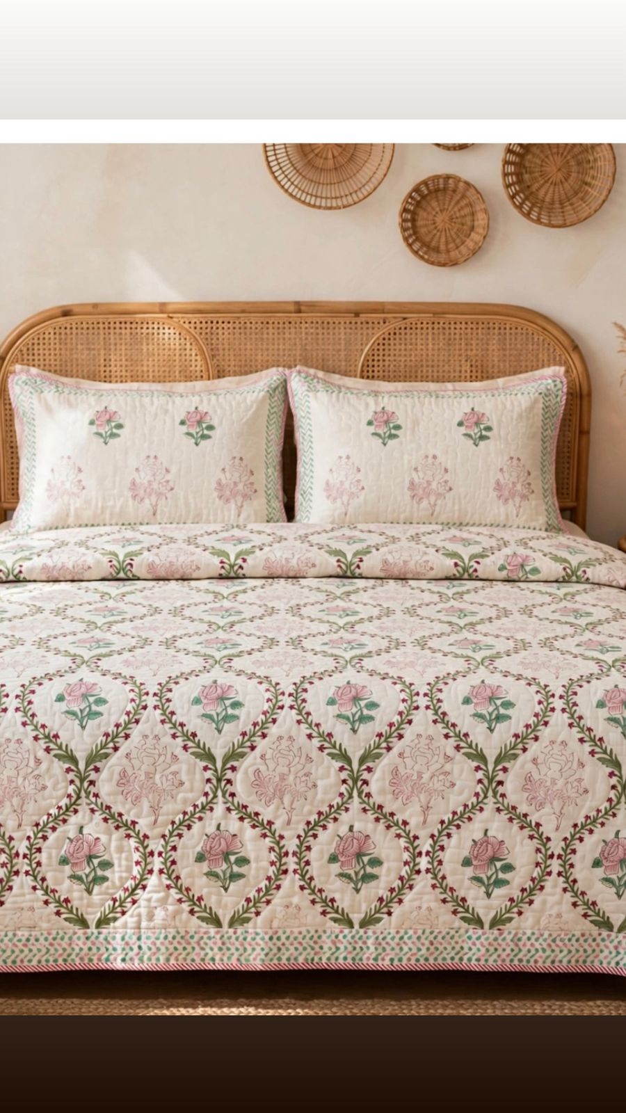 Super King Size Quilted Bedcover