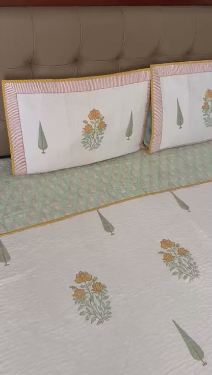 King Size Quilted Bedcover