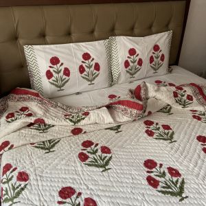 Quilt + Super King Size Bedsheet